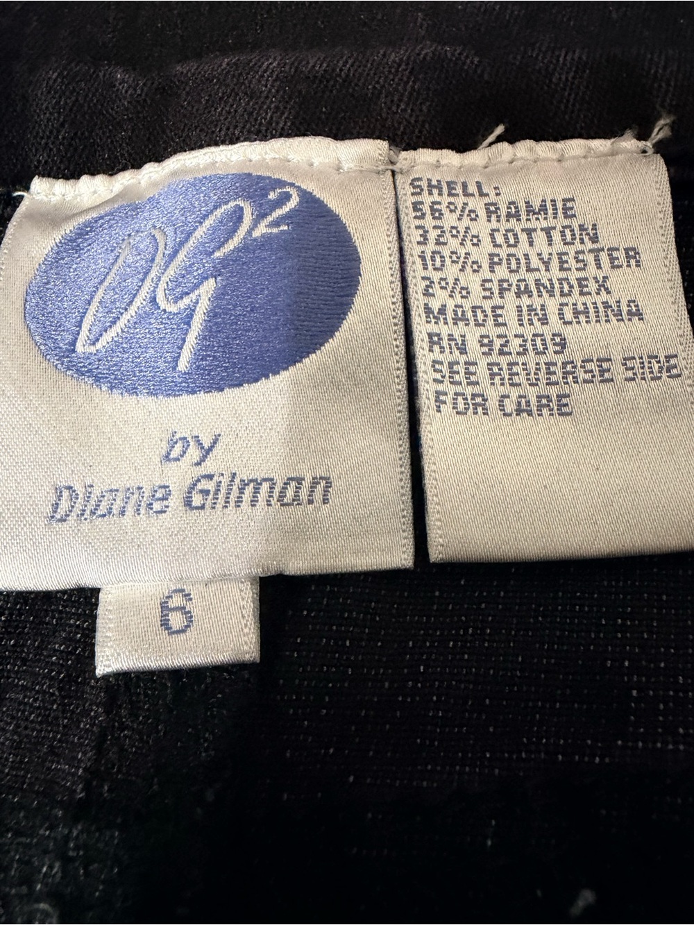 Diane Gilman Black Fringe Boot Leg Jeans - Picture 4 of 4